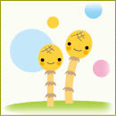 微笑んでいるつくしのイラスト